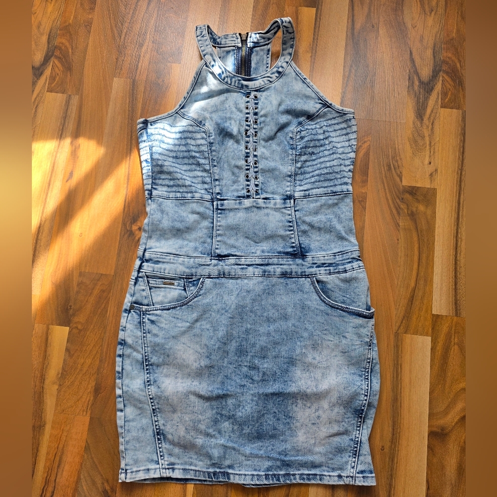 Karv Blue Denim Mini Dress